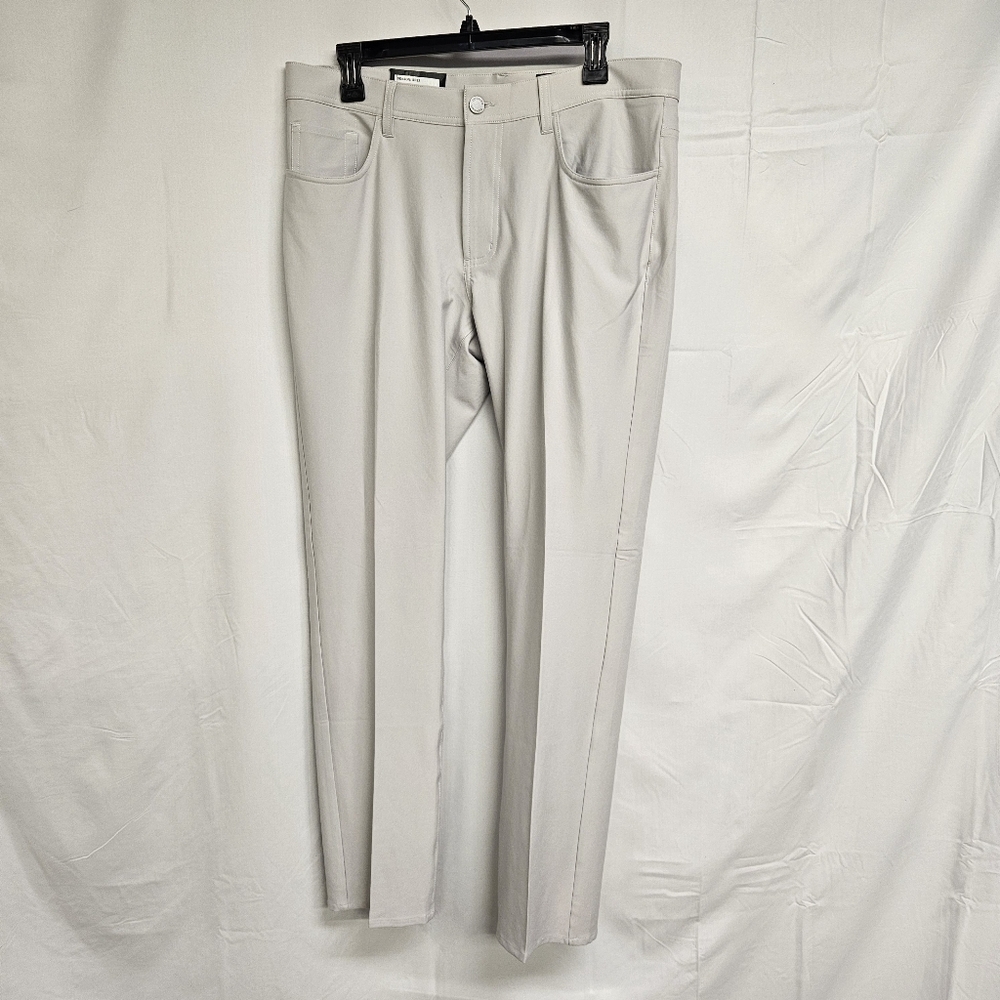 Dunning Player Fit 34 x 32 Stretch Performance Nylon Golf Pants Arctic NWT $148
